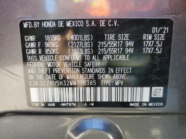 3CZRU5H32MM716385 Honda HR-V LX
