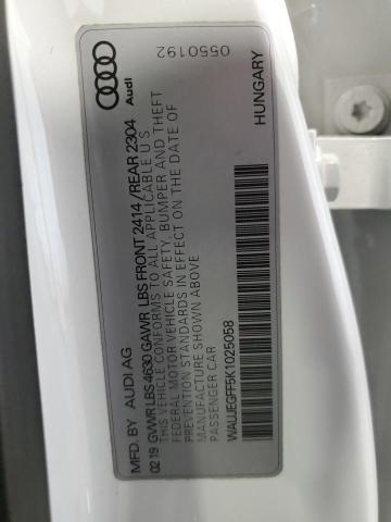 WAUJEGFF5K1025058 Audi A3 Premium Plus