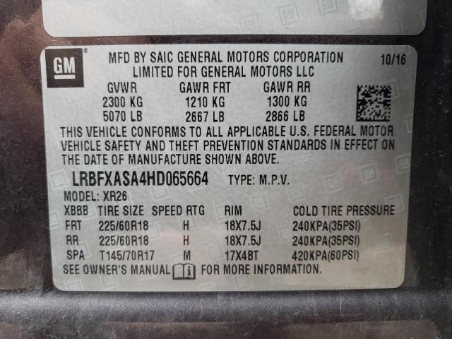 LRBFXASA4HD065664 Buick Envision Preferred