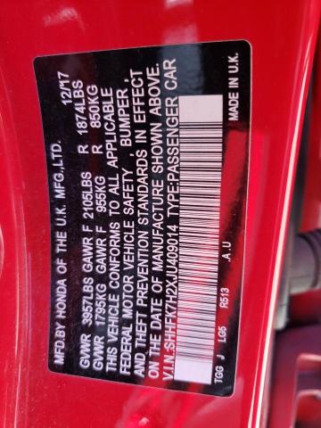 SHHFK7H2XJU409014 Honda Civic Lx