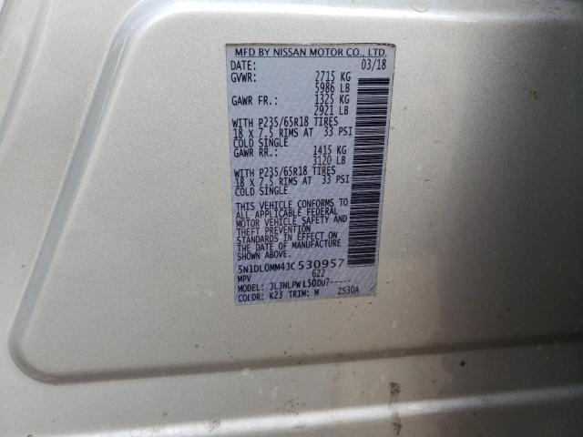 5N1DL0MM4JC530957 Infiniti QX60