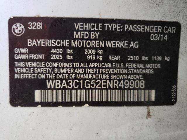 WBA3C1G52ENR49908 BMW 328 I Sulev