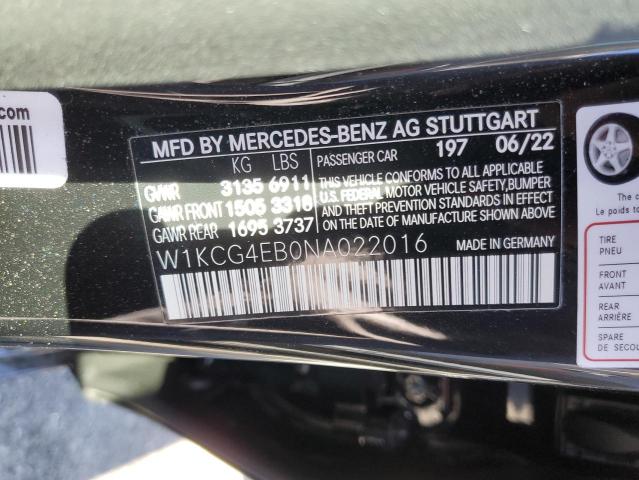 W1KCG4EB0NA022016 Mercedes-Benz Eqs Sedan 580 4matic