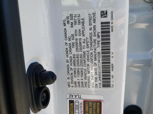 2HKRW1H91LH412238 Honda Cr-v Touring