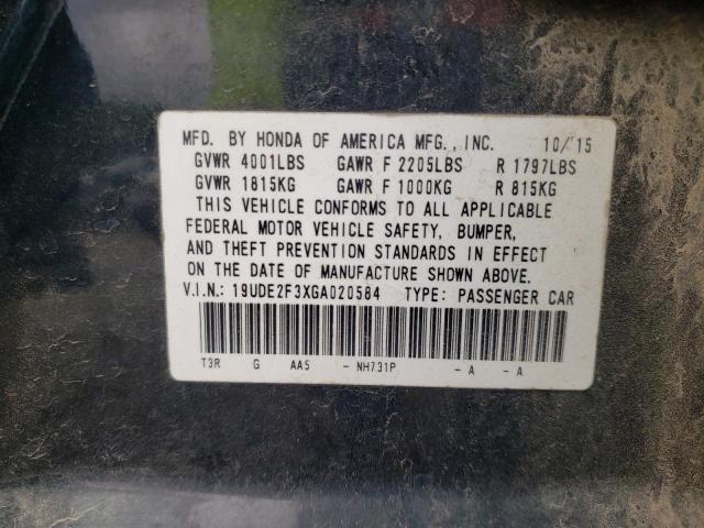 19UDE2F3XGA020584 Acura Ilx Base Watch Plus