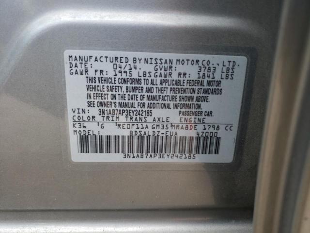 3N1AB7AP3EY242185 Nissan SENTRA S