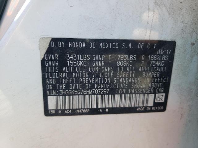 3HGGK5G76HM707297 Honda FIT EX