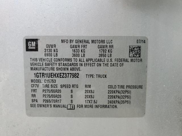 1GTR1UEHXEZ377982 GMC Sierra C1500 Sle