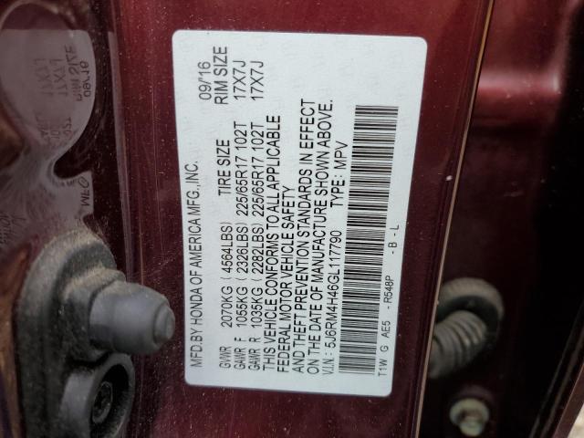 5J6RM4H46GL117790 Honda CR-V SE