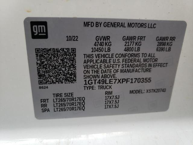 1GT49LE7XPF170355 GMC Sierra K2500 Heavy Duty