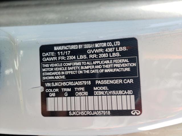 SJKCH5CR0JA057918 Infiniti QX30 BASE