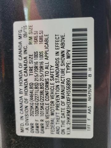 2HKRM3H3XFH556890 Honda CR-V LX