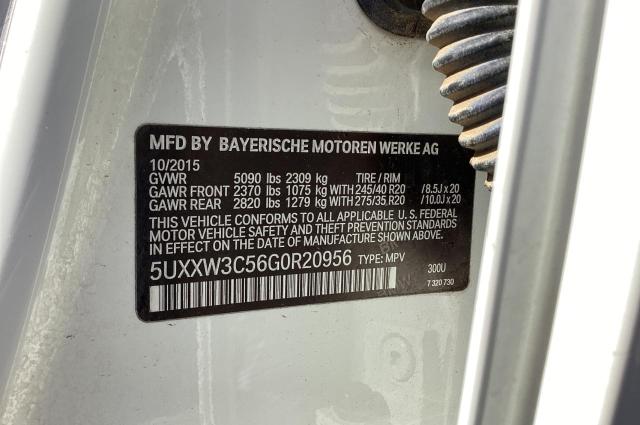 5UXXW3C56G0R20956 BMW X4 Xdrive28i