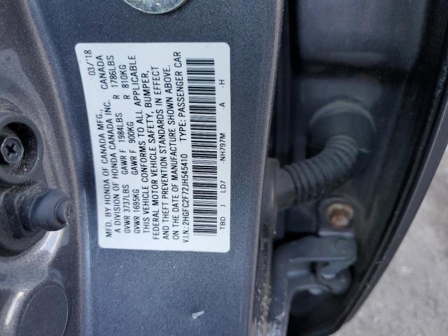 2HGFC2F72JH545410 Honda CIVIC EX