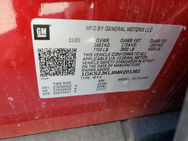 1GKS2JKL8MR201361 GMC YUKON XL DENALI