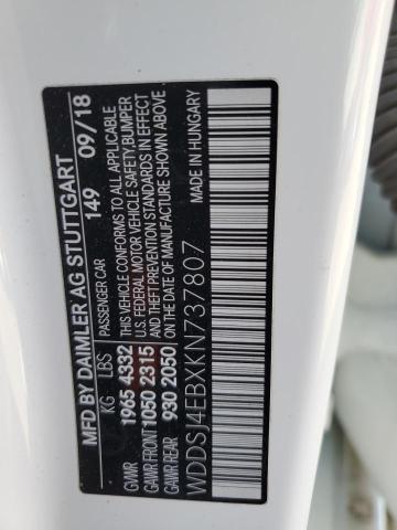 WDDSJ4EBXKN737807 Mercedes-Benz CLA 250