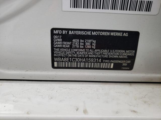 WBA8E1C30HA159314 BMW 330e