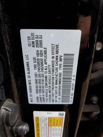 5FNYF6H21MB047863 Honda PILOT SE