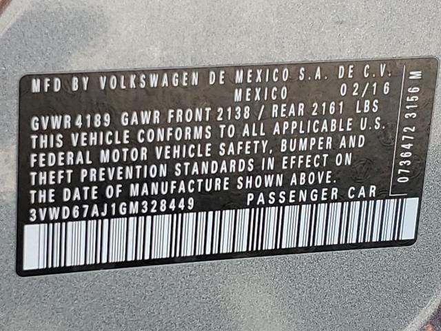 3VWD67AJ1GM328449 Volkswagen JETTA SE