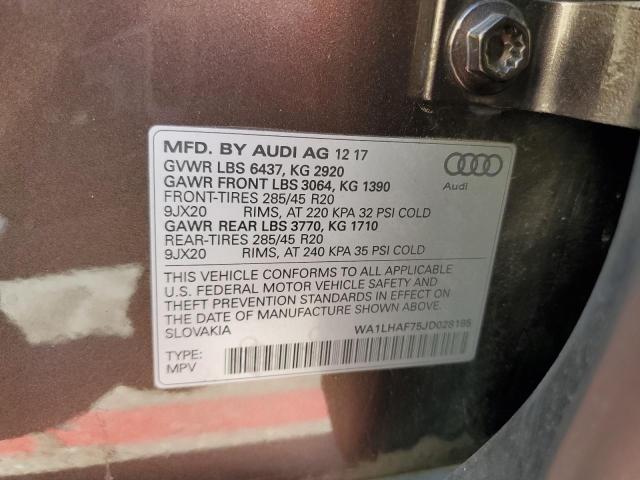 WA1LHAF75JD028185 Audi Q7 Premium Plus