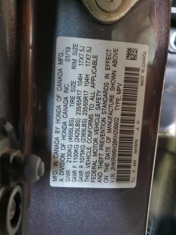 2HKRW6H38KH206602 Honda CR-V LX
