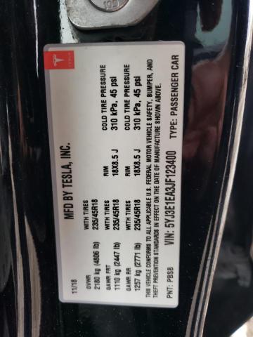 5YJ3E1EA3JF123400 Tesla MODEL 3