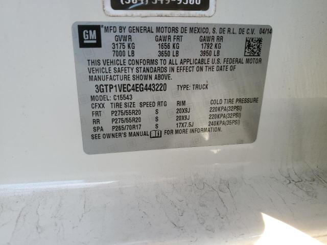 3GTP1VEC4EG443220 GMC Sierra C1500 Slt