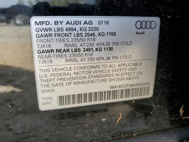 WA1ECCFS8HR003592 Audi Q3 PREMIUM