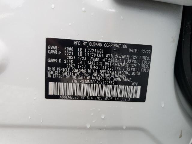 4S4WMARDXP3412862 Subaru Ascent Touring