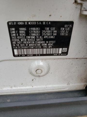 3CZRU6H77GM714726 Honda Hr-v Exl