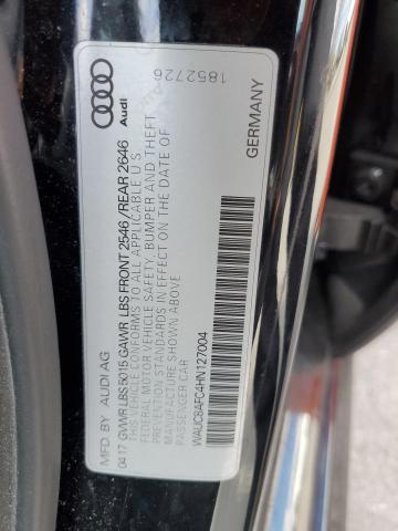 WAUC8AFC4HN127004 Audi A6 PREMIUM