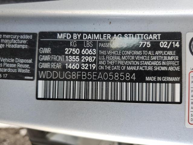 WDDUG8FB5EA058584 Mercedes-Benz S 550 4matic