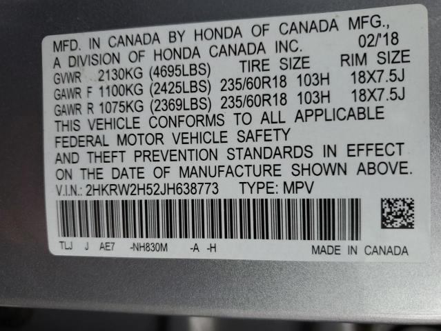 2HKRW2H52JH638773 Honda CR-V EX
