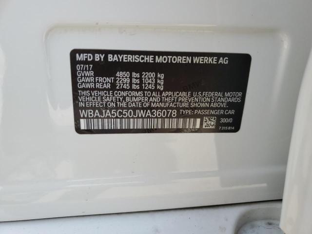 WBAJA5C50JWA36078 BMW 530 I