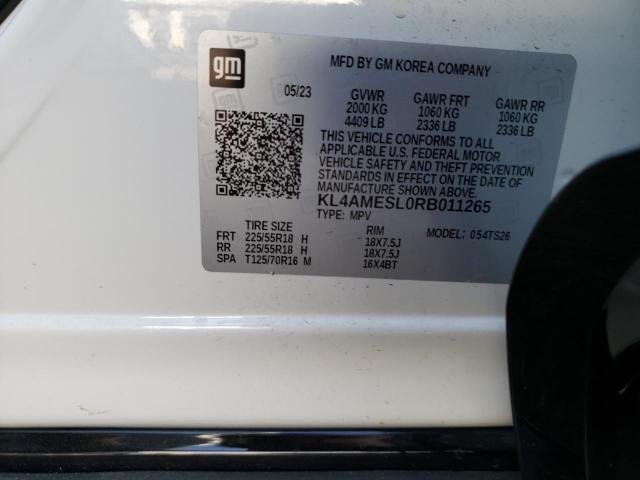KL4AMESL0RB011265 Buick Encore Gx Sport Touring