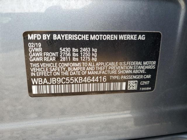WBAJB9C55KB464416 BMW M550xi