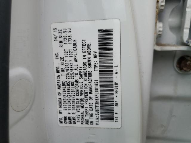 5J6TF3H5XFL001851 Honda Crosstour Exl