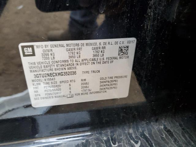 3GTU2NECXHG352036 GMC Sierra K1500 Slt