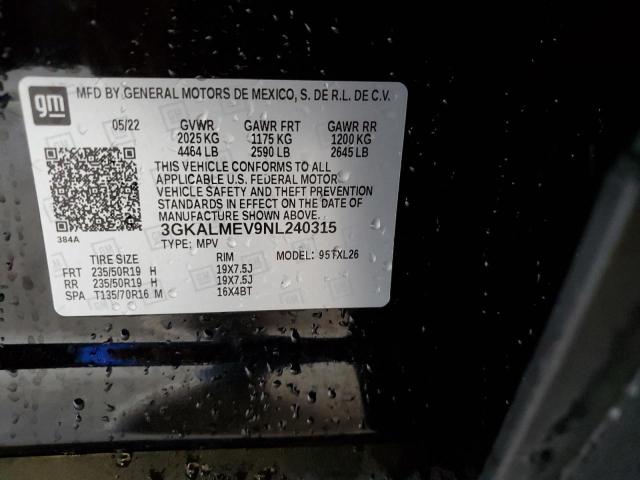 3GKALMEV9NL240315 GMC Terrain Sle