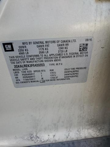 2GKALREK3F6439353 GMC Terrain Sle