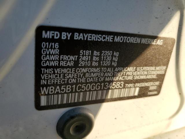 WBA5B1C50GG134583 BMW 535 I