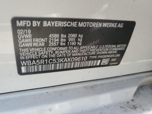 WBA5R1C53KAK09610 BMW 330I