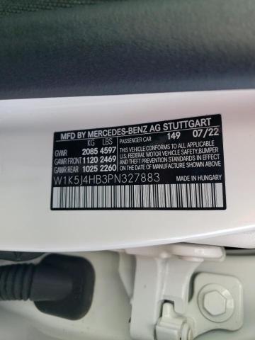 W1K5J4HB3PN327883 Mercedes-Benz CLA 250 4MATIC