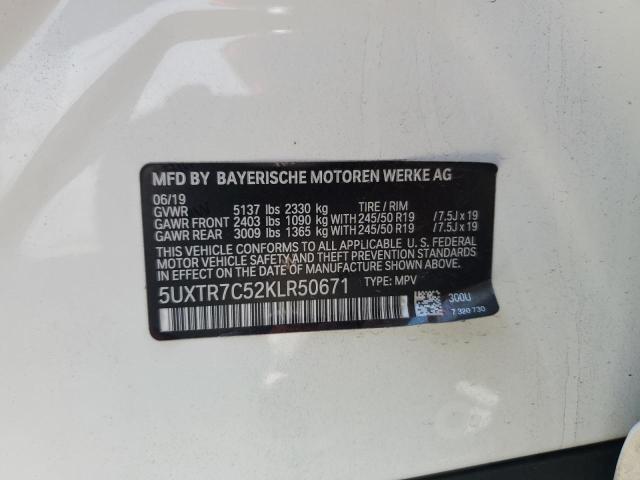 5UXTR7C52KLR50671 BMW X3 Sdrive30i