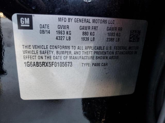 1G6AB5RX5F0105673 Cadillac ATS LUXURY