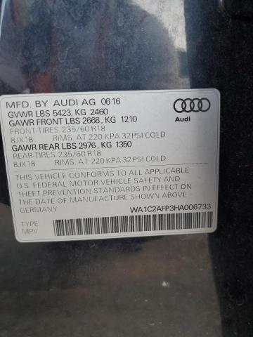 WA1C2AFP3HA006733 Audi Q5 PREMIUM