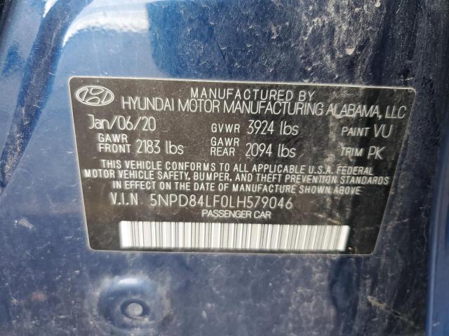 5NPD84LF0LH579046 Hyundai ELANTRA SEL
