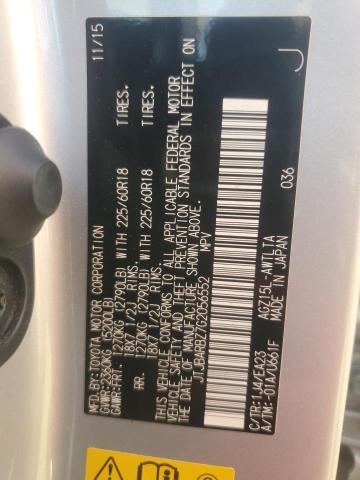 JTJBARBZ7G2056552 Lexus Nx 200t Base
