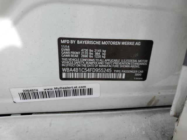 WBA4B1C54FD955245 BMW 435 I Gran Coupe