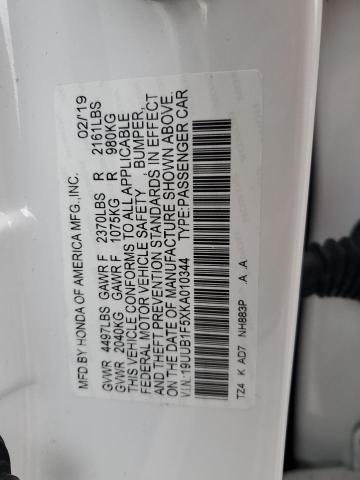 19UUB1F5XKA010344 Acura Tlx Technology